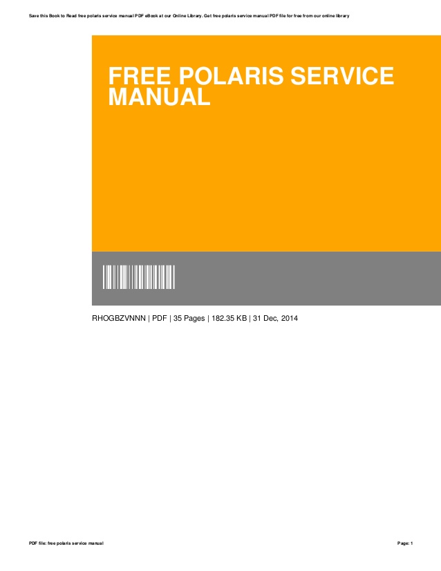 Polaris predator 500 service manual download free
